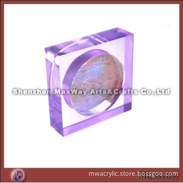 Freestanding Elegent Acrylic/Plexiglass Photo/Card Keeper